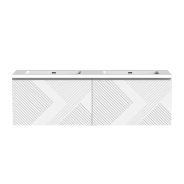 Meuble-lavabo Omaha 60" Blanc mat