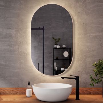 Miroir à éclairage Del pour salle de bain Eclipse 22 po