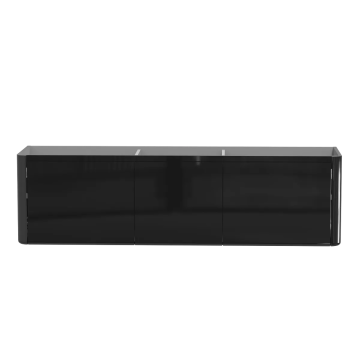 Meuble vanité Luna 71" Noir laqué