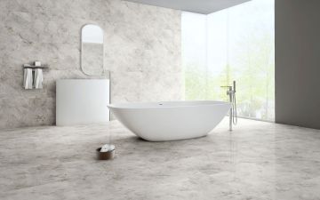 Carreau de porcelaine Newport Gris poli 24 po x 24 po