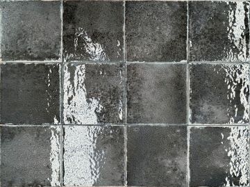 Mosaïque NISSEL 12x12 Noir lustré 5 po x 5 po