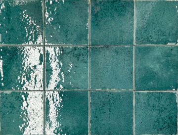 Mosaïque NISSEL 12x12 Émeraude lustré 5 po x 5 po