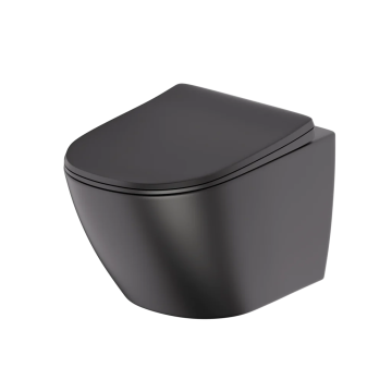 Toilette monopièce O NEW-BK noir mat