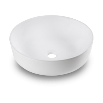 Vasque O B33 blanc mat en porcelaine vitrifiée