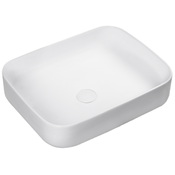 Vasque O B44 blanc mat en porcelaine vitrifiée
