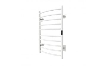 Chauffe-serviettes Wave IV en acier inoxydable blanc mat