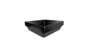Lavabo semi-encastré Leman ll 15 3/4 po noir mat