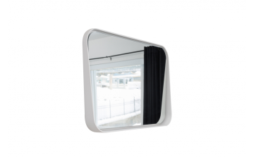 Miroir LED Nautilus l blanc mat