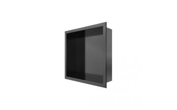 Niche de douche Sonna II en acrylique noir mat