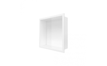 Niche de douche Sonna III en acrylique blanc mat