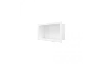 Niche de douche Aso III en acrylique blanc mat