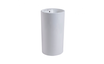 Lavabo piédestal Costa lll blanc lustré