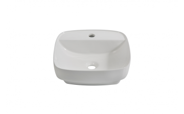 Lavabo semi-encastré Porta 17 po blanc lustré