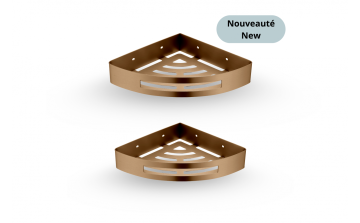 Tablettes en coin Nano Austral en acier inoxydable