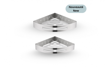 Tablettes en coin Nano Austral en acier inoxydable