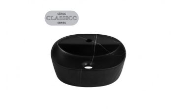 Lavabo vasque Ida Vena 15 3/4 po noir mat