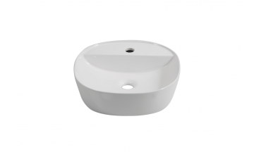 Lavabo vasque Ida 15 3/4 po blanc lustré