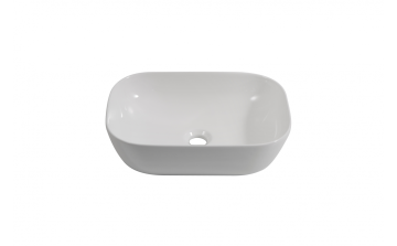 Lavabo vasque Perma 18 po blanc lustré