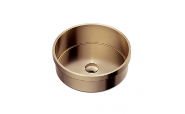 Lavabo semi-encastré Koura lll 15 po en acier inoxydable