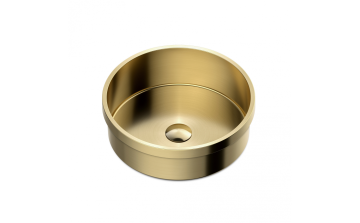 Lavabo semi-encastré Koura ll 15 po en acier inoxydable