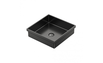 Lavabo semi-encastré Volta lV 15 3/4 po en acier inoxydable