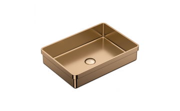 Lavabo semi-encastré Sanaga lll 20 po en acier inoxydable