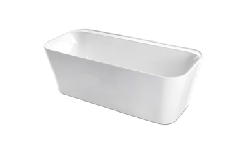Baignoire autoportante Tilia 59 po 2 places en acrylique blanc lustré