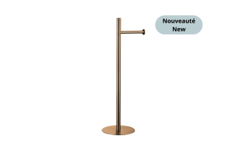 Porte-papier de toilette sur pied Nano Ilma en acier inoxydable