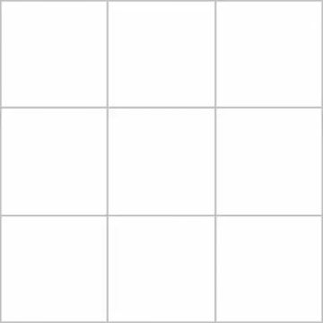Carreau Patchwork White mat 8 po x 8 po