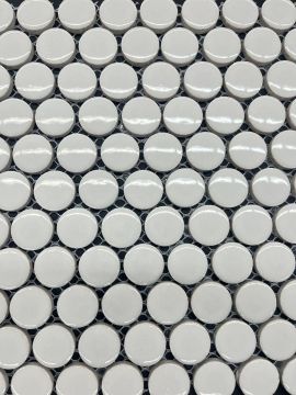 Mosaïque Perle Blanc poli ﻿ 12 po x 12 po