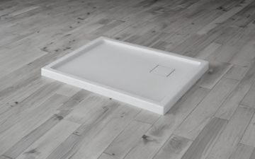 Base de douche avec cache drain rectangulaire au bout 66 po x 36 po Rectangulaire Pas De Brides