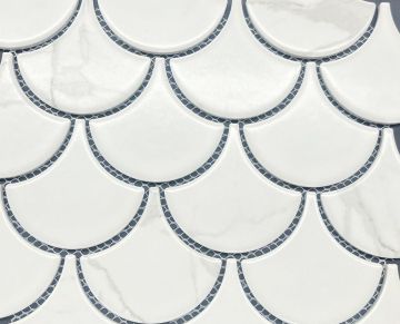 Mosaïque Scale Carrara 10.2 po x 8.75 po