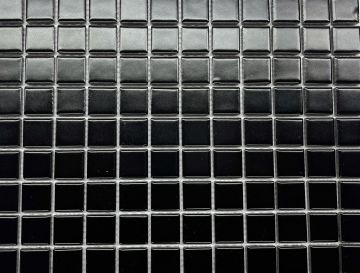 Mosaïque Spectre Noir satiné 12 po x 12 po