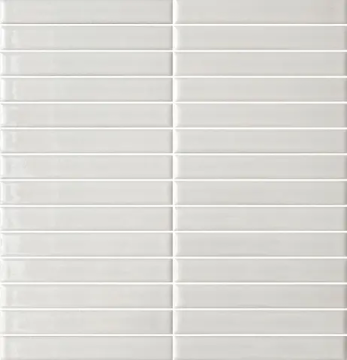 Mosaïque Stick Dover White lustré 11.25 po x 11.75 po