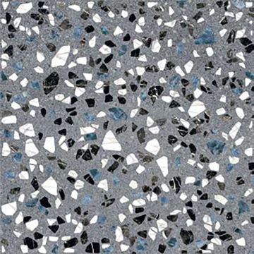 Carreau de porcelaine Terrazzo Graphite mat 8 po x 8 po
