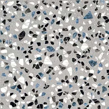 Carreau de porcelaine Terrazzo Gris mat 8 po x 8 po
