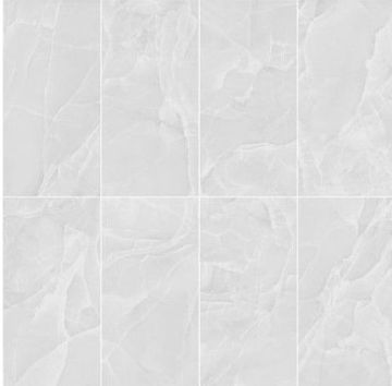 Carreau de porcelaine Velvet Blanc poli faces : 8 24 po x 24 po