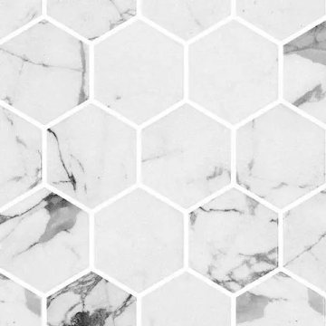 Mosaïque Hex XL Ecostone Fosco mat 12 po x 12 po