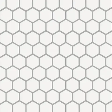 Mosaïque Basic Hexagon/Octagon Hexagon White satiné 12 po x 12 po