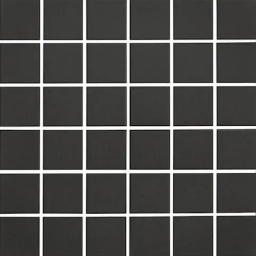 Mosaïque Plain / Techno Charcoal mat 12 po x 12 po