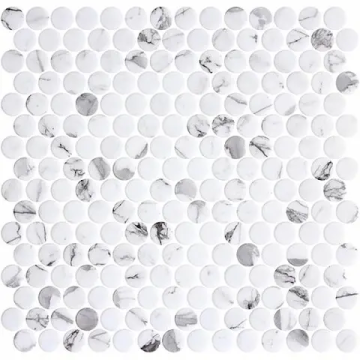 Mosaïque Penny Ecostone Fosco mat 12 po x 12 po