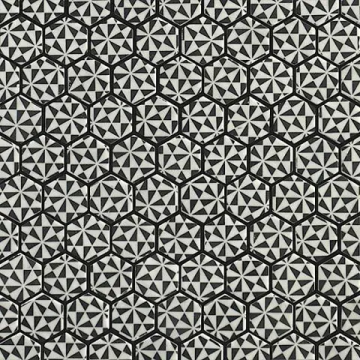 Mosaïque Hex Vintage Pauline mat 12 po x 12 po
