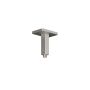 Bras de douche vertical Kareo 6 po avec garniture carrée Nickel pur PVS