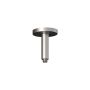Premia Bras de douche vertical Moroka 6 po avec garniture ronde Nickel pur PVS