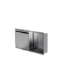Niche de douche avec porte 12 po x 24 po acier inoxydable