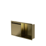 Niche de douche avec porte 12 po x 24 po PVD or