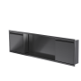 Niche de douche avec porte 12 po x 48 po PVD noir