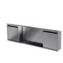 Niche de douche avec porte 12 po x 48 po acier inoxydable