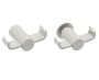 crochet à peignoir double PORTO 137132 nickel brossé