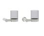 montage muraled Bathroom Tumbler Cup & Toothbrush Holder with Chrome Glass PORTO 137660 nickel poli